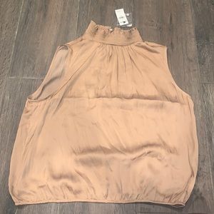 Express Smocked Open Back Turtleneck